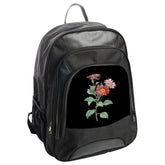 Pink Daisy Backpack, Floral Backpack, Flower Art Bag, Cute Backpack, Botanical Print Bag, Gift for Her, Book Bag, Travel Backpack - Tawshia